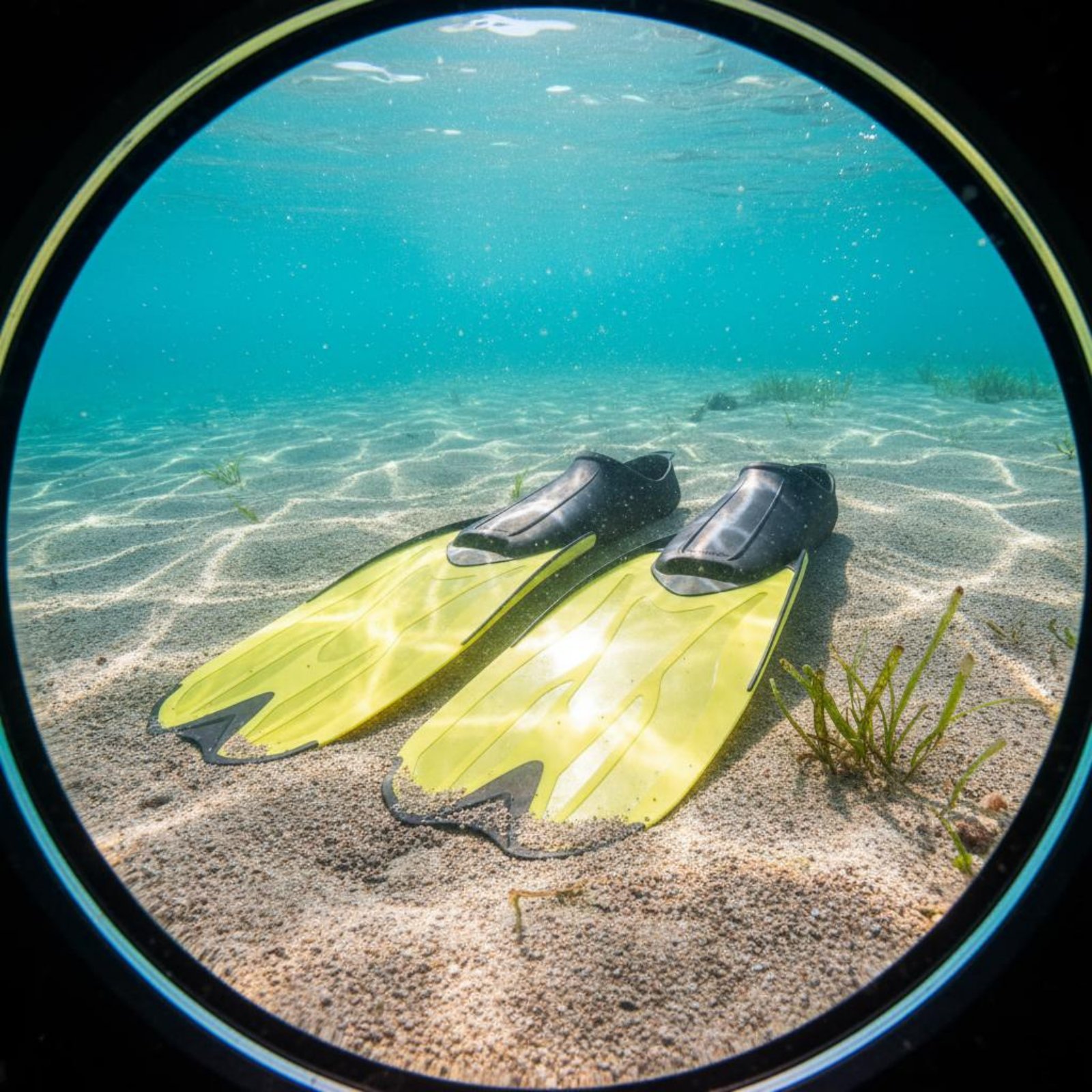 Fin Diving Blade - 大人用ダイビングフィン 快適なフィット感 ショートブレード シュノーケリングフィン ショートブレード アクアティックフィン