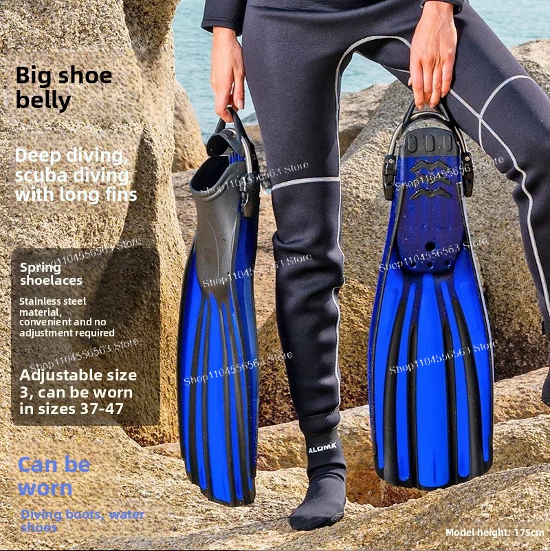 調節可能なスプリングストラップ付きスイムトレーニングフィン、 - Fin Diving Blade のレビューと価格
