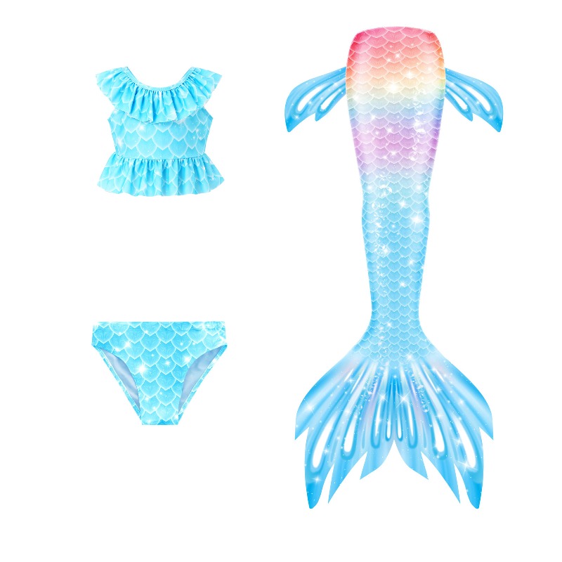 女の子マーメイドテールコスプレ衣装ビーチ水着プリンセススタイ - Aquatic Sports Wear のレビューと価格