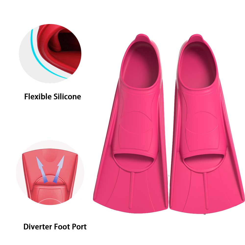 水泳フィンシリコン女性男性用フィンプロフェッショナルプラスチ - Fin Diving Blade のレビューと価格
